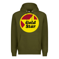Army Green Gold Star Chili Resto Premium Hoodie - artisFamous