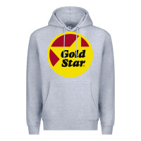 Heather Grey Gold Star Chili Resto Premium Hoodie - artisFamous