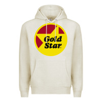 Oatmeal Heather Gold Star Chili Resto Premium Hoodie - artisFamous