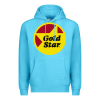 Ocean Blue Gold Star Chili Resto Premium Hoodie - artisFamous