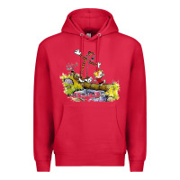 Cardinal calvin and hobbes bill watterson Premium Hoodie - artisFamous