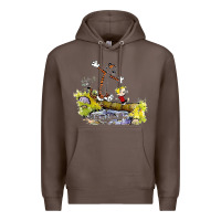 Coffee calvin and hobbes bill watterson Premium Hoodie - artisFamous