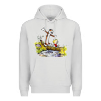 Dove Grey calvin and hobbes bill watterson Premium Hoodie - artisFamous