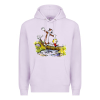 Lilac calvin and hobbes bill watterson Premium Hoodie - artisFamous
