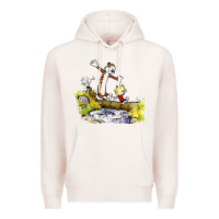 Pale Pink calvin and hobbes bill watterson Premium Hoodie - artisFamous