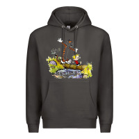 Smoke calvin and hobbes bill watterson Premium Hoodie - artisFamous