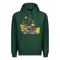 Sports Green calvin and hobbes bill watterson Premium Hoodie - artisFamous