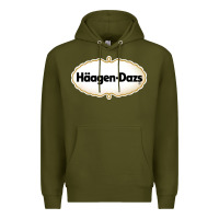 Army Green häagen dazs Cafe and Resto Premium Hoodie - artisFamous