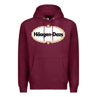 Burgundy häagen dazs Cafe and Resto Premium Hoodie - artisFamous