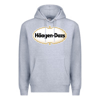 Heather Grey häagen dazs Cafe and Resto Premium Hoodie - artisFamous