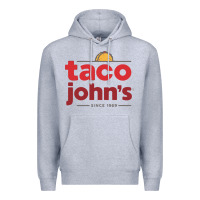Heather Grey Taco John's Resto Premium Hoodie - artisFamous