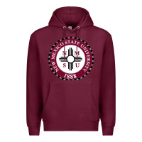 Burgundy nmsu seal Premium Hoodie - artisFamous