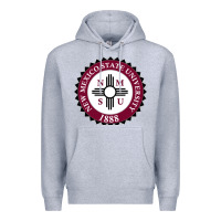 Heather Grey nmsu seal Premium Hoodie - artisFamous