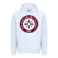 White nmsu seal Premium Hoodie - artisFamous