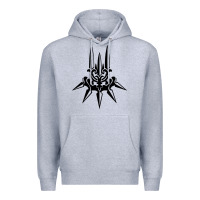 Heather Grey yorha white insignia Premium Hoodie - artisFamous