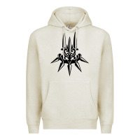Oatmeal Heather yorha white insignia Premium Hoodie - artisFamous