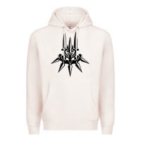 Pale Pink yorha white insignia Premium Hoodie - artisFamous