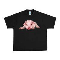 Black baby pig Urban Heavy Tee - RanaPortraitStore