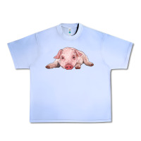 Grape Ice baby pig Urban Heavy Tee - RanaPortraitStore