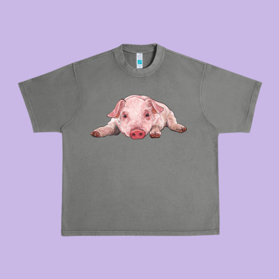 Baby Pig Urban Heavy Tee Designed By Ranaportraitstore