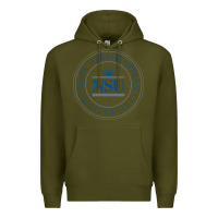 Army Green nova university Premium Hoodie - artisFamous