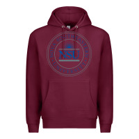 Burgundy nova university Premium Hoodie - artisFamous