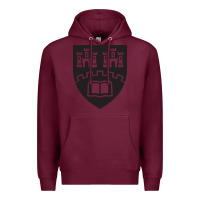 Burgundy northumbria university new coat of arms Premium Hoodie - artisFamous