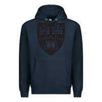Navy northumbria university new coat of arms Premium Hoodie - artisFamous