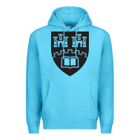 Ocean Blue northumbria university new coat of arms Premium Hoodie - artisFamous