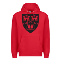 Red northumbria university new coat of arms Premium Hoodie - artisFamous