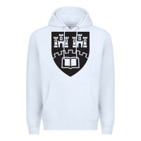 White northumbria university new coat of arms Premium Hoodie - artisFamous