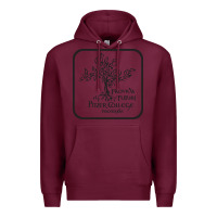 Burgundy pitzer college seal, cali Premium Hoodie - artisFamous