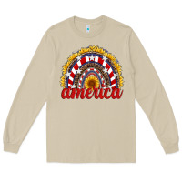 Mushroom america sunflower rainbow Long Sleeve Tee - Artiststas