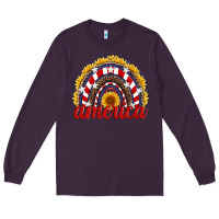 Plum america sunflower rainbow Long Sleeve Tee - Artiststas