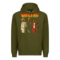Army Green midland Premium Hoodie - artisFamous