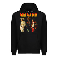 Black midland Premium Hoodie - artisFamous