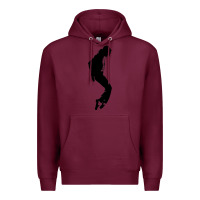 Burgundy michael jackson Premium Hoodie - artisFamous