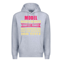 Heather Grey model funniest isn't a jobtitle Premium Hoodie - artisFamous