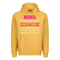 Mustard model funniest isn't a jobtitle Premium Hoodie - artisFamous