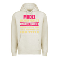 Oatmeal Heather model funniest isn't a jobtitle Premium Hoodie - artisFamous