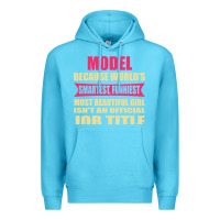 Ocean Blue model funniest isn't a jobtitle Premium Hoodie - artisFamous