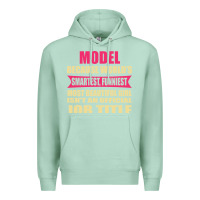 Seafoam model funniest isn't a jobtitle Premium Hoodie - artisFamous