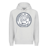 Dove Grey university of illinois Premium Hoodie - artisFamous