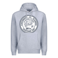 Heather Grey university of illinois Premium Hoodie - artisFamous