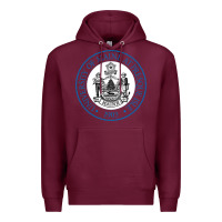 Burgundy university of maine at presque isle Premium Hoodie - artisFamous