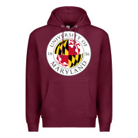 Burgundy university of maryland Premium Hoodie - artisFamous