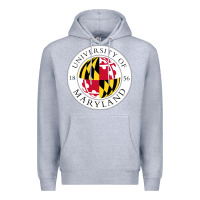Heather Grey university of maryland Premium Hoodie - artisFamous