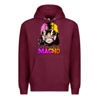 Burgundy randy wrestler Premium Hoodie - artisFamous