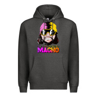 Charcoal Heather randy wrestler Premium Hoodie - artisFamous