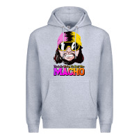Heather Grey randy wrestler Premium Hoodie - artisFamous